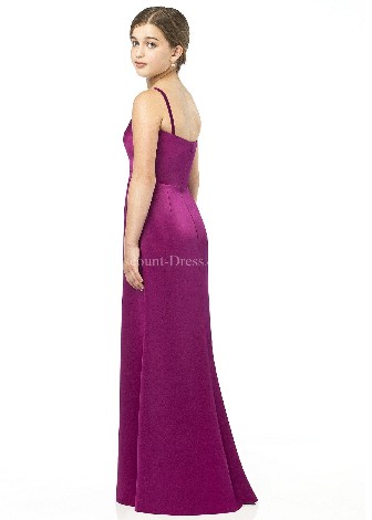 Purple Backless With Spaghetti Straps Dropped Floor Length Junior Bridesmaid Dress_2_1.jpg